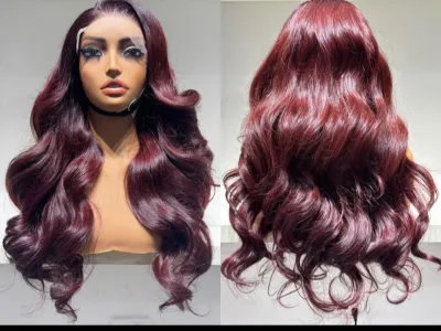 Rose gold wig